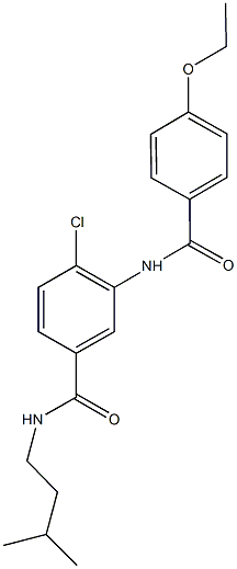 4-chloro-3-[(4-ethoxybenzoyl)amino]-N-isopentylbenzamide Struktur