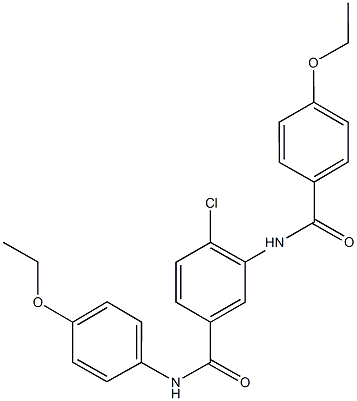 4-chloro-3-[(4-ethoxybenzoyl)amino]-N-(4-ethoxyphenyl)benzamide Struktur