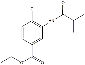 ethyl 4-chloro-3-(isobutyrylamino)benzoate Struktur