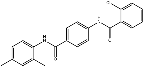 2-chloro-N-{4-[(2,4-dimethylanilino)carbonyl]phenyl}benzamide Struktur