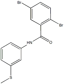 2,5-dibromo-N-[3-(methylsulfanyl)phenyl]benzamide Struktur