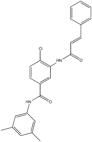 4-chloro-3-(cinnamoylamino)-N-(3,5-dimethylphenyl)benzamide Struktur