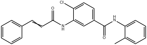 4-chloro-3-(cinnamoylamino)-N-(2-methylphenyl)benzamide Struktur