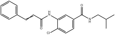 4-chloro-3-(cinnamoylamino)-N-isobutylbenzamide Struktur