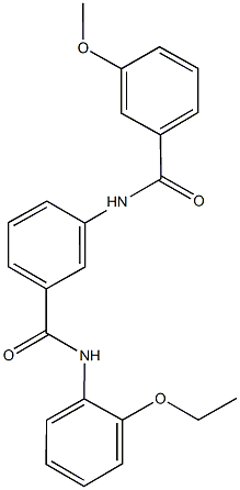 N-(2-ethoxyphenyl)-3-[(3-methoxybenzoyl)amino]benzamide Struktur