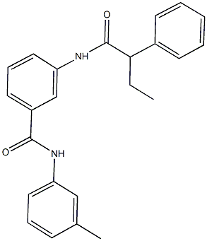 N-(3-methylphenyl)-3-[(2-phenylbutanoyl)amino]benzamide Struktur