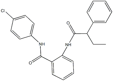 N-(4-chlorophenyl)-2-[(2-phenylbutanoyl)amino]benzamide Struktur