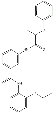 N-(2-ethoxyphenyl)-3-[(2-phenoxypropanoyl)amino]benzamide Struktur