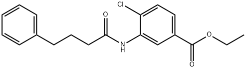 ethyl 4-chloro-3-[(4-phenylbutanoyl)amino]benzoate Struktur