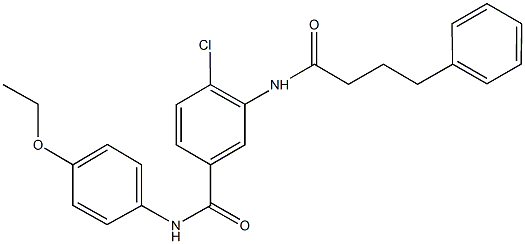 4-chloro-N-(4-ethoxyphenyl)-3-[(4-phenylbutanoyl)amino]benzamide Struktur