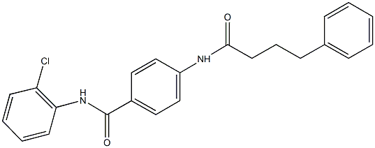 N-(2-chlorophenyl)-4-[(4-phenylbutanoyl)amino]benzamide Struktur