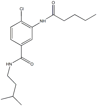 4-chloro-N-isopentyl-3-(pentanoylamino)benzamide Struktur