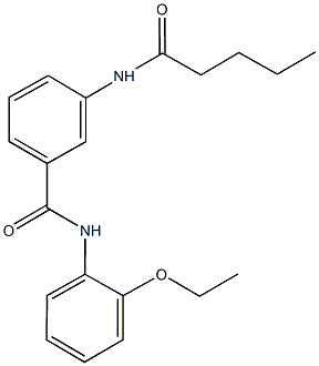 N-(2-ethoxyphenyl)-3-(pentanoylamino)benzamide Struktur