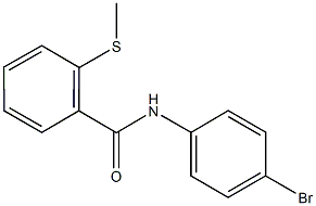 N-(4-bromophenyl)-2-(methylsulfanyl)benzamide Struktur