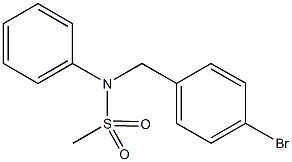 N-(4-bromobenzyl)-N-phenylmethanesulfonamide Struktur