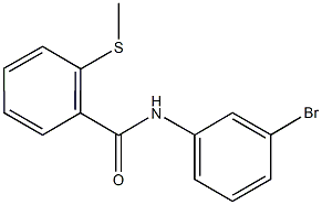 N-(3-bromophenyl)-2-(methylsulfanyl)benzamide Struktur