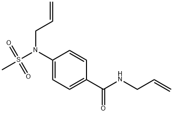 N-allyl-4-[allyl(methylsulfonyl)amino]benzamide Struktur