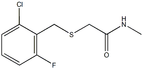 2-[(2-chloro-6-fluorobenzyl)sulfanyl]-N-methylacetamide Struktur