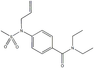 4-[allyl(methylsulfonyl)amino]-N,N-diethylbenzamide Struktur