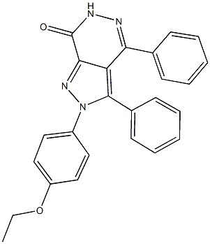 2-(4-ethoxyphenyl)-3,4-diphenyl-2,6-dihydro-7H-pyrazolo[3,4-d]pyridazin-7-one Struktur