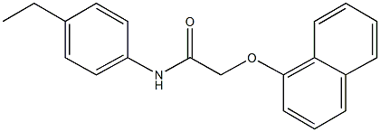 N-(4-ethylphenyl)-2-(1-naphthyloxy)acetamide Struktur