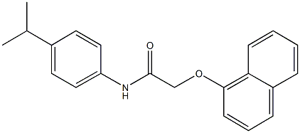 N-(4-isopropylphenyl)-2-(1-naphthyloxy)acetamide Struktur