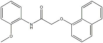 N-(2-methoxyphenyl)-2-(1-naphthyloxy)acetamide Struktur