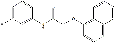 N-(3-fluorophenyl)-2-(1-naphthyloxy)acetamide Struktur