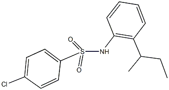 N-(2-sec-butylphenyl)-4-chlorobenzenesulfonamide Struktur