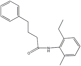 N-(2-ethyl-6-methylphenyl)-4-phenylbutanamide Struktur