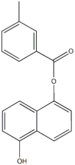 5-hydroxy-1-naphthyl 3-methylbenzoate Struktur