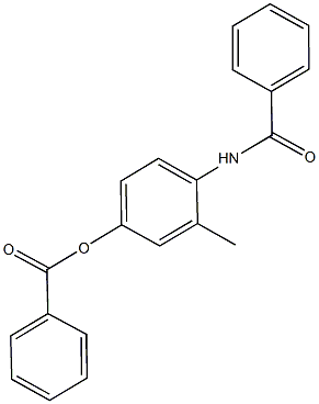 4-(benzoylamino)-3-methylphenyl benzoate Struktur