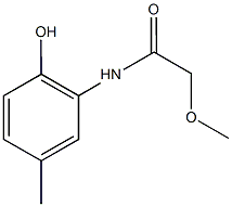 N-(2-hydroxy-5-methylphenyl)-2-methoxyacetamide Struktur