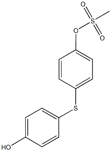 4-[(4-hydroxyphenyl)sulfanyl]phenyl methanesulfonate Struktur