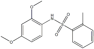 N-(2,4-dimethoxyphenyl)-2-methylbenzenesulfonamide Struktur