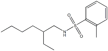 N-(2-ethylhexyl)-2-methylbenzenesulfonamide Struktur