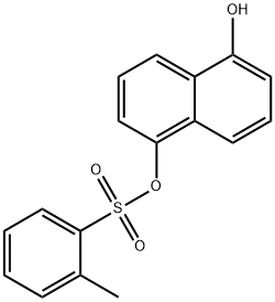 5-hydroxy-1-naphthyl 2-methylbenzenesulfonate Struktur