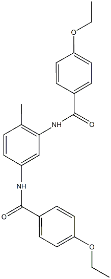 4-ethoxy-N-{5-[(4-ethoxybenzoyl)amino]-2-methylphenyl}benzamide Struktur