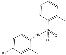 N-(4-hydroxy-2-methylphenyl)-2-methylbenzenesulfonamide Struktur