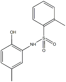 N-(2-hydroxy-5-methylphenyl)-2-methylbenzenesulfonamide Struktur