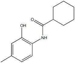 N-(2-hydroxy-4-methylphenyl)cyclohexanecarboxamide Struktur