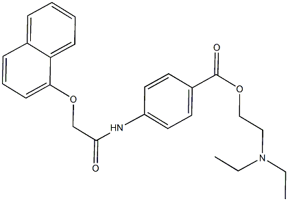 2-(diethylamino)ethyl 4-{[(1-naphthyloxy)acetyl]amino}benzoate Struktur