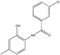 3-chloro-N-(2-hydroxy-4-methylphenyl)benzamide Struktur