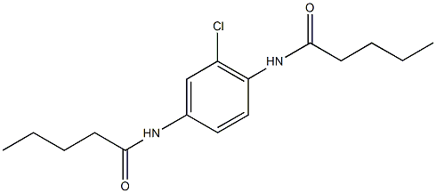 N-[2-chloro-4-(pentanoylamino)phenyl]pentanamide Struktur