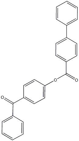 4-benzoylphenyl [1,1'-biphenyl]-4-carboxylate Struktur