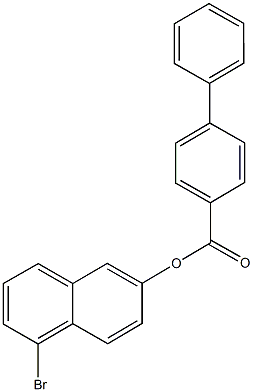 5-bromo-2-naphthyl [1,1'-biphenyl]-4-carboxylate Struktur