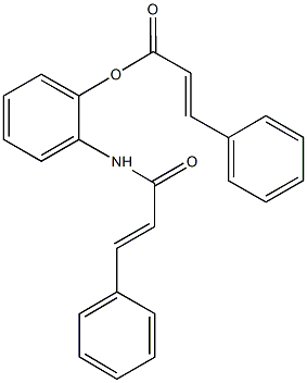 2-(cinnamoylamino)phenyl 3-phenylacrylate Struktur