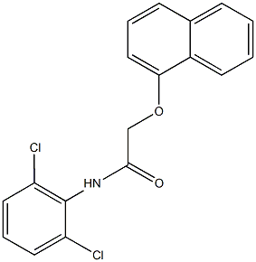 N-(2,6-dichlorophenyl)-2-(1-naphthyloxy)acetamide Struktur