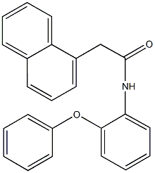 2-(1-naphthyl)-N-(2-phenoxyphenyl)acetamide Struktur