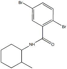 2,5-dibromo-N-(2-methylcyclohexyl)benzamide Struktur